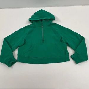 Lululemon Scuba Oversized Half Zip Hoodie Size XS/S Kelly Green KLLG 26360